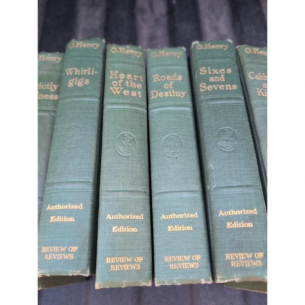 O. Henry Hardcover Book Set Of 10 1914 Authorized Edition Lot Review Of Reviews